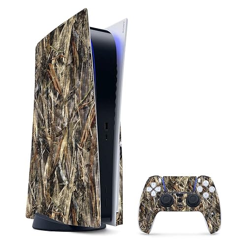 MightySkins Carbon Fiber Gaming Skin for PS5 / PlayStation 5 Bundle - DRT | Durable Textured Carbon Fiber Finish | Easy to Apply and Change Style |