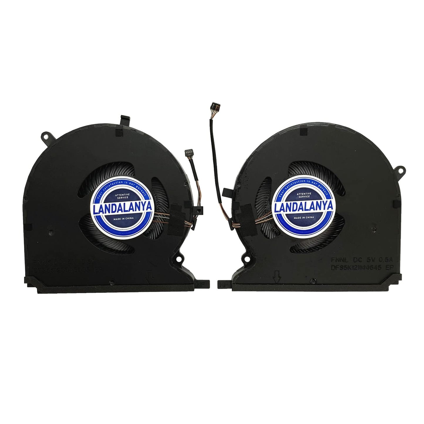 LANDALANYA Replacement New CPU and GPU Cooling Fan for Razer Blade 14 RZ09-0370 RZ09-0370CEA3 RZ09-0368 Series P/N:13207266 13207121 DFS5K123043635
