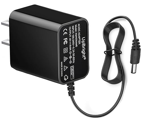 UpBright DC6V AC Adapter Compatible with Realtree 6V Quad 8805-12 8806-08 Dynacraft Four-Wheel car 6 Volt Battery Powered Ride On 880512 880608 Black…