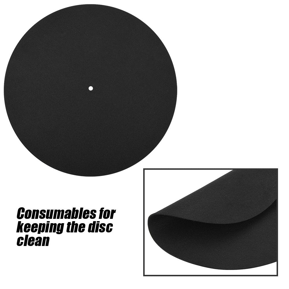 Ultra-Thin Anti-Static Turntable Record Pad, Turntable Soft Slipmat,Reduce Vibration,Reduce The Back Noise,Keeping Disc Clean,for All Record Players