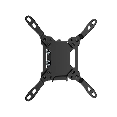 Mount-It! Tilting TV Wall Mount Bracket for Small to Medium TVs and Monitors, Low-Profile Design with Quick Release, Fits 32 to 50 Inch Screens, VESA