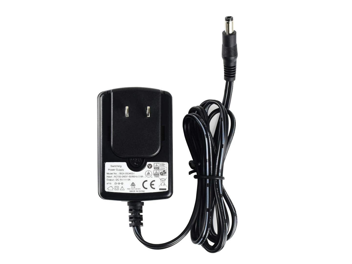 waveshare Power Supply for Jetson Nano,100-240V 0.8A AC to DC 5V 4A Power Adapter Converter for Jetson Nano, DC Jack Output OD 5.5mm ID 2.1mm