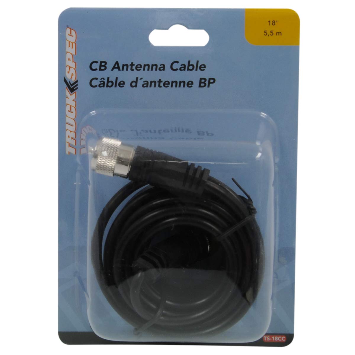 18' RG-58A/U Coaxial Cable With Pl-259 Connectors