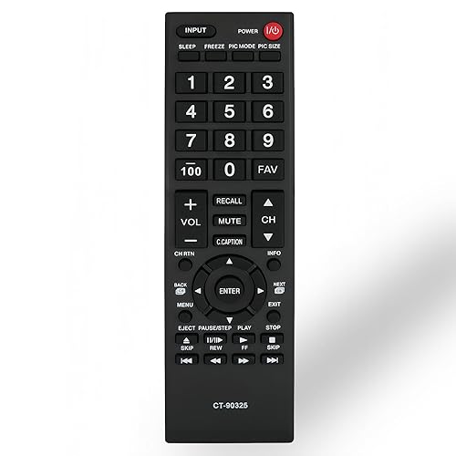 New CT-90325 Replaced Remote Control for Toshiba LCD LED TV 50L2200U 37E20 22AV600 40FT1 32C120U 39L2300U 39L1350U 50L2300U 50L1350U 58L1350U