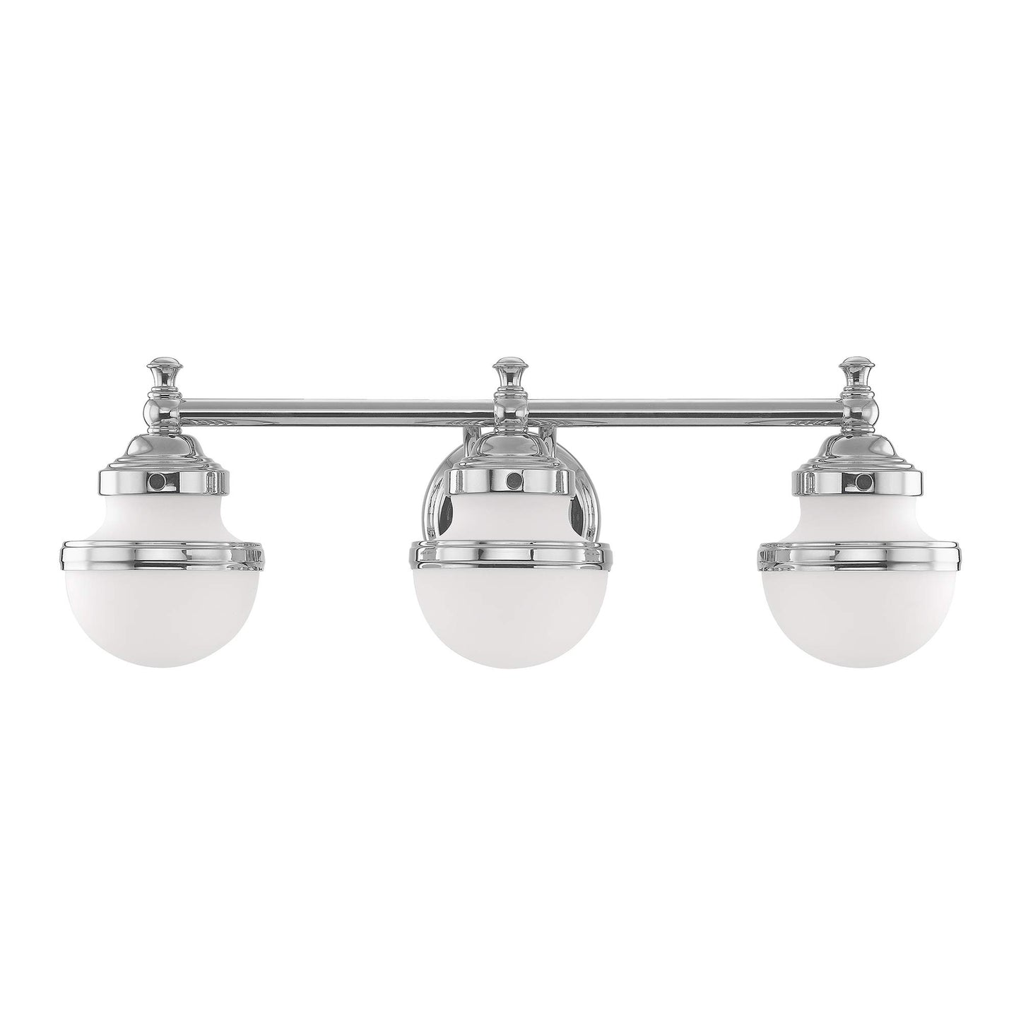 Livex Lighting 5713-05 Oldwick 3 Polished Chrome Bath Light, 24 x 7.25 x 8.25