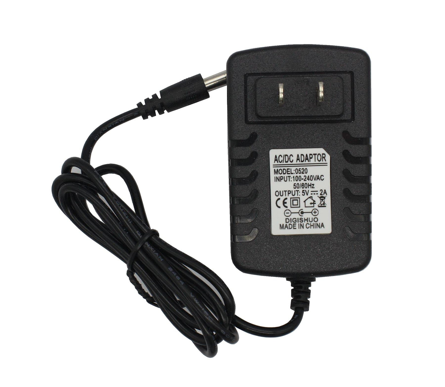DIGISHUO DC 5V 2A 10W Power Supply Adapter Transformer Switch AC 110V/220V to DC 5V 2amp Switching Converter LED Driver for LED Strip Light CCTV…
