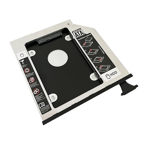 2nd HDD SSD Hard Drive Optical Bay Caddy Frame for Dell Latitude E6400 E6500 E6410 E6510 Precision M2400 M4400 M4500 Modular Bay