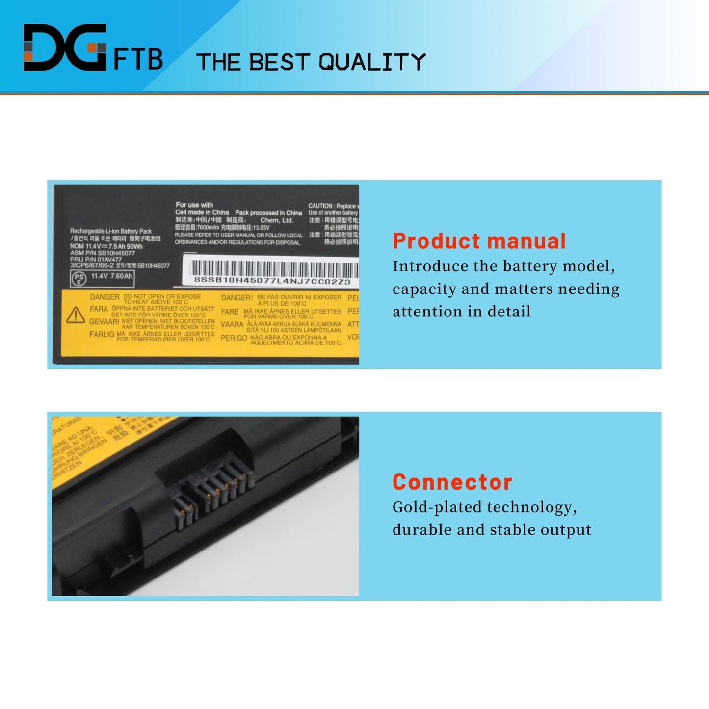 77+ 01AV477 Laptop Battery Compatible with Lenovo Thinkpad P50 P51 P52 Series SB10H45077 SB10H45078 00NY493 00NY492 L17L6P51 L17M6P51 SB10K97634