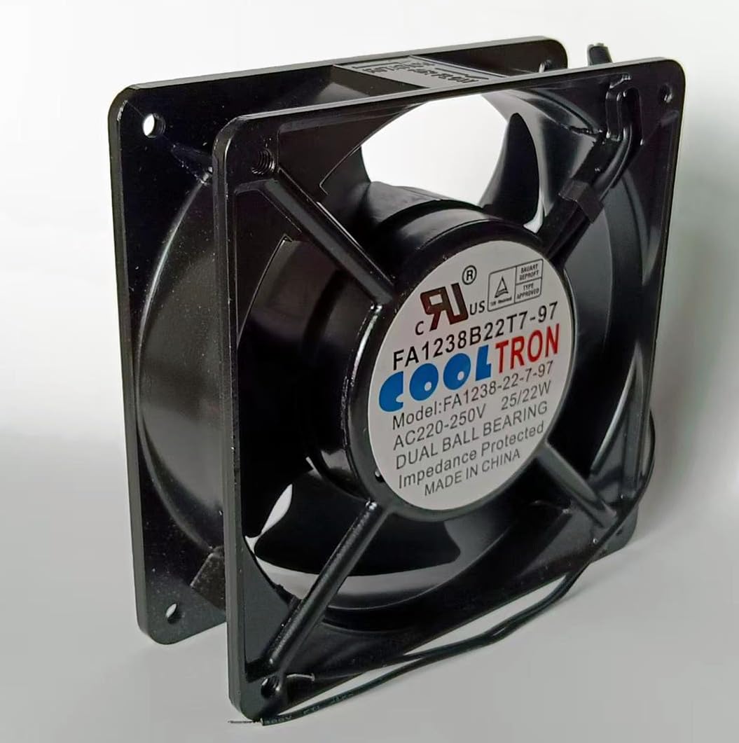 New FA1238B22T7-97 FA1238-22-7-97 AC220-250V 25/22W 120×120×38mm Cooling Fan for FA1238-22-7-97 AC AXIAL Fan