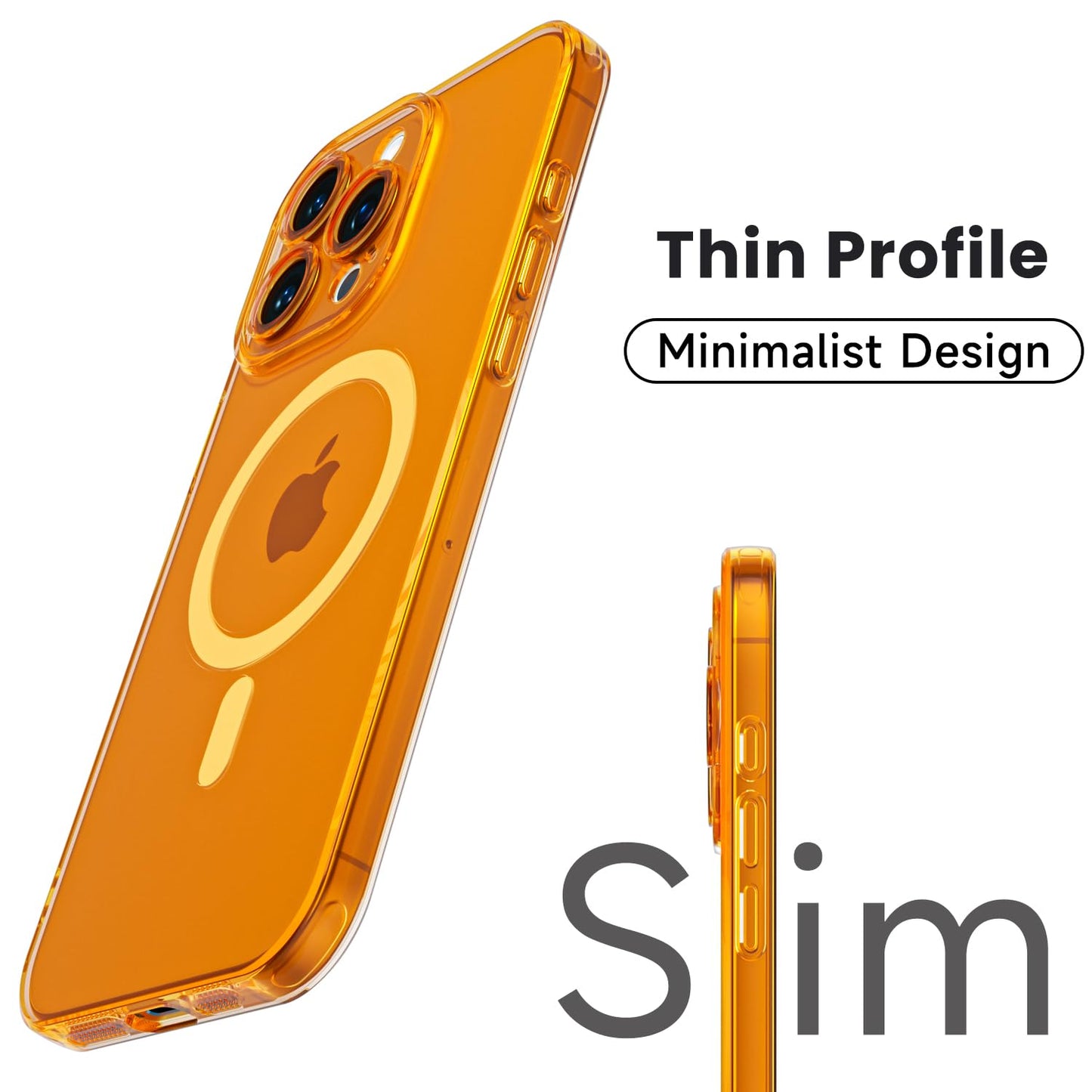Svanove Soft Clear Case for iPhone 13 Pro Max Case Slim Magnetic, Compatible with Magsafe Minimalist Ultra Thin Transparent Silicone SafeCase