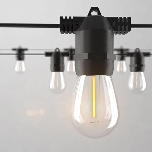 alitade S14 LED Outdoor String Lights, Shatterproof IP65 27Ft (Maximum 918Ft) for Patio Lightings Outdoor Waterproof, Outside Lights for Outdoor