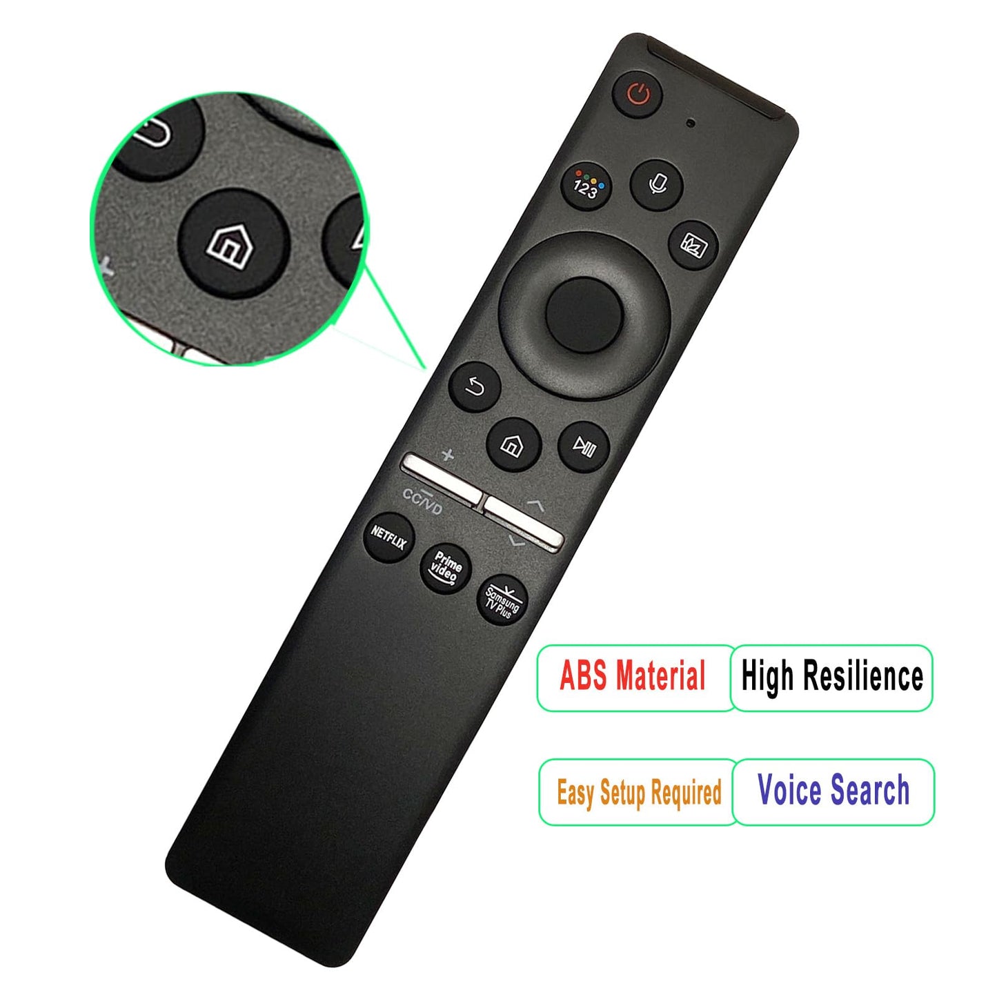 BN59-01329A BN59-01330A 2 in 1 Replacement Voice Remote Compatible with Samsung TV QN43LS01T QN55LS01T QN43LS01TAFXZA QN55LS01TAFXZA 2020 QLED 8K