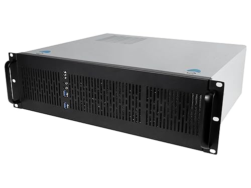 Rosewill 3U Server Chassis Rackmount Case, 4X 3.5 Bays, ATX Compatible, 2X 80mm Fans, 2X USB 3.0, Silver/Black - RSV-Z3100U