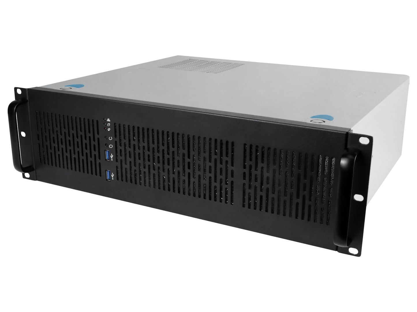 Rosewill 3U Server Chassis Rackmount Case, 4X 3.5 Bays, ATX Compatible, 2X 80mm Fans, 2X USB 3.0, Silver/Black - RSV-Z3100U