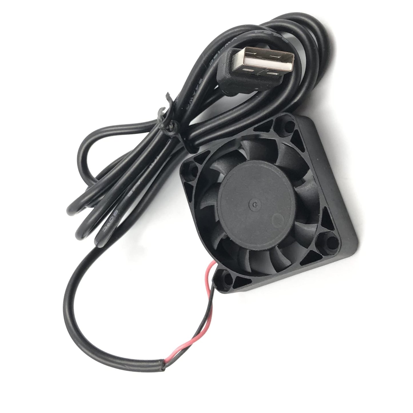 FainWan 2-Pack 40mm x10mm DC 5V USB Brushless Cooling Fan, Dual Ball Bearing, Quiet Operation, 4010 Small Computer Fan 100cm Wire