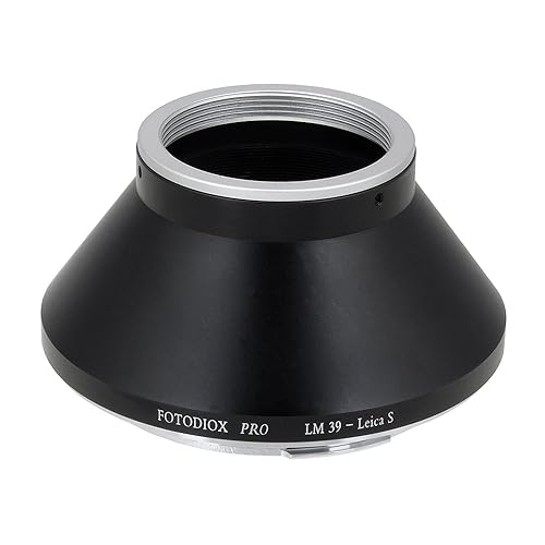 Fotodiox Pro Lens Mount Adapter - Leica Visoflex LM39 (L39) Lens to Leica S (LS) Mount Camera System (such as S2, S(006), S(007), S-E and more)