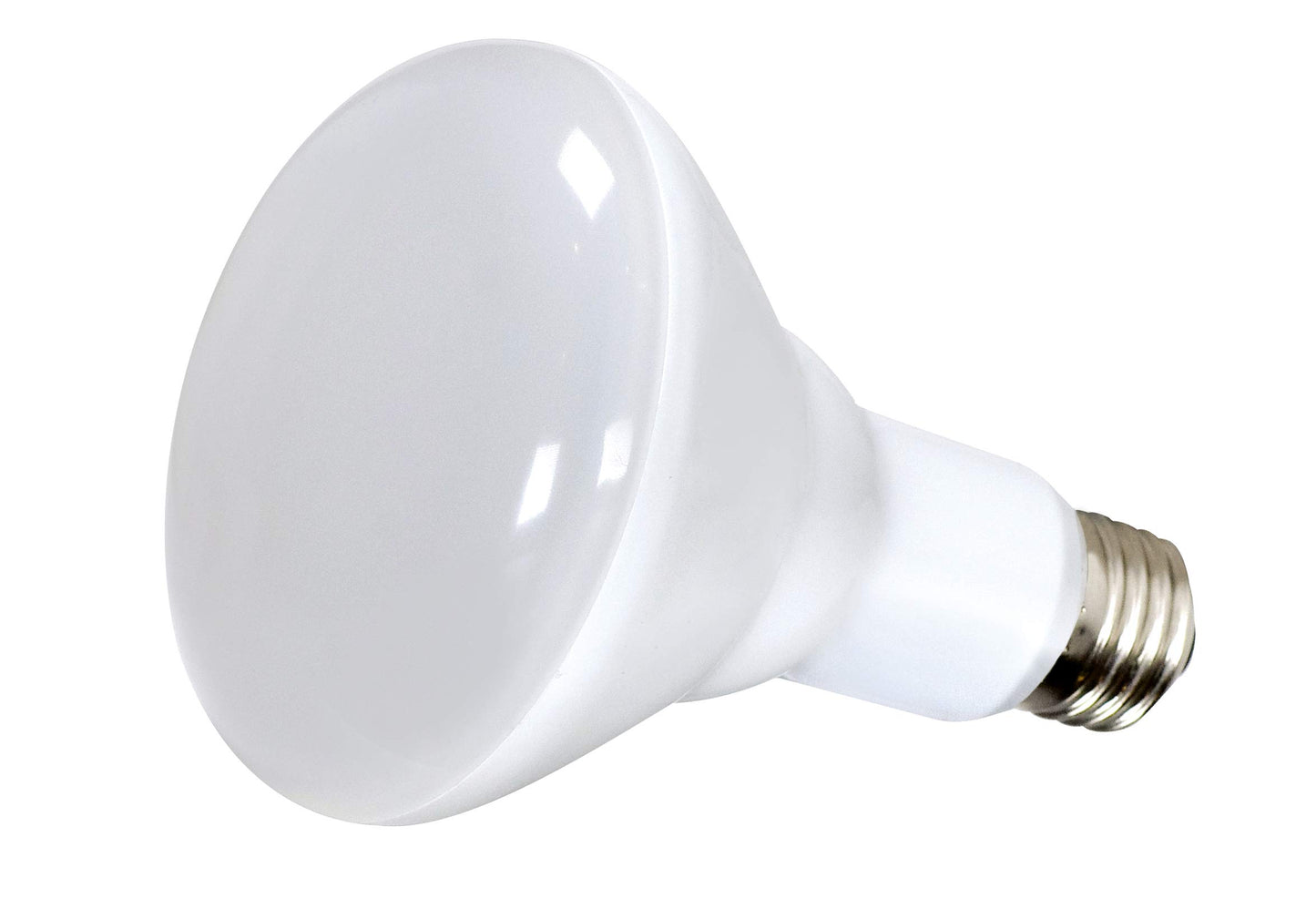 Satco 09029-10 watt BR30 LED 100' beam spread 4000K Medium base 120 volts Dimmable 6-pa BR30 Flood LED Light Bulb