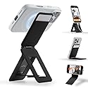 MOFT Phone Tripod Wallet for iPhone, Mulit-Angles, Lightweight & Portable Phone Stand, MOVAS Vegan Leather Magnetic Wallet, Strong Magnets, NFC Card