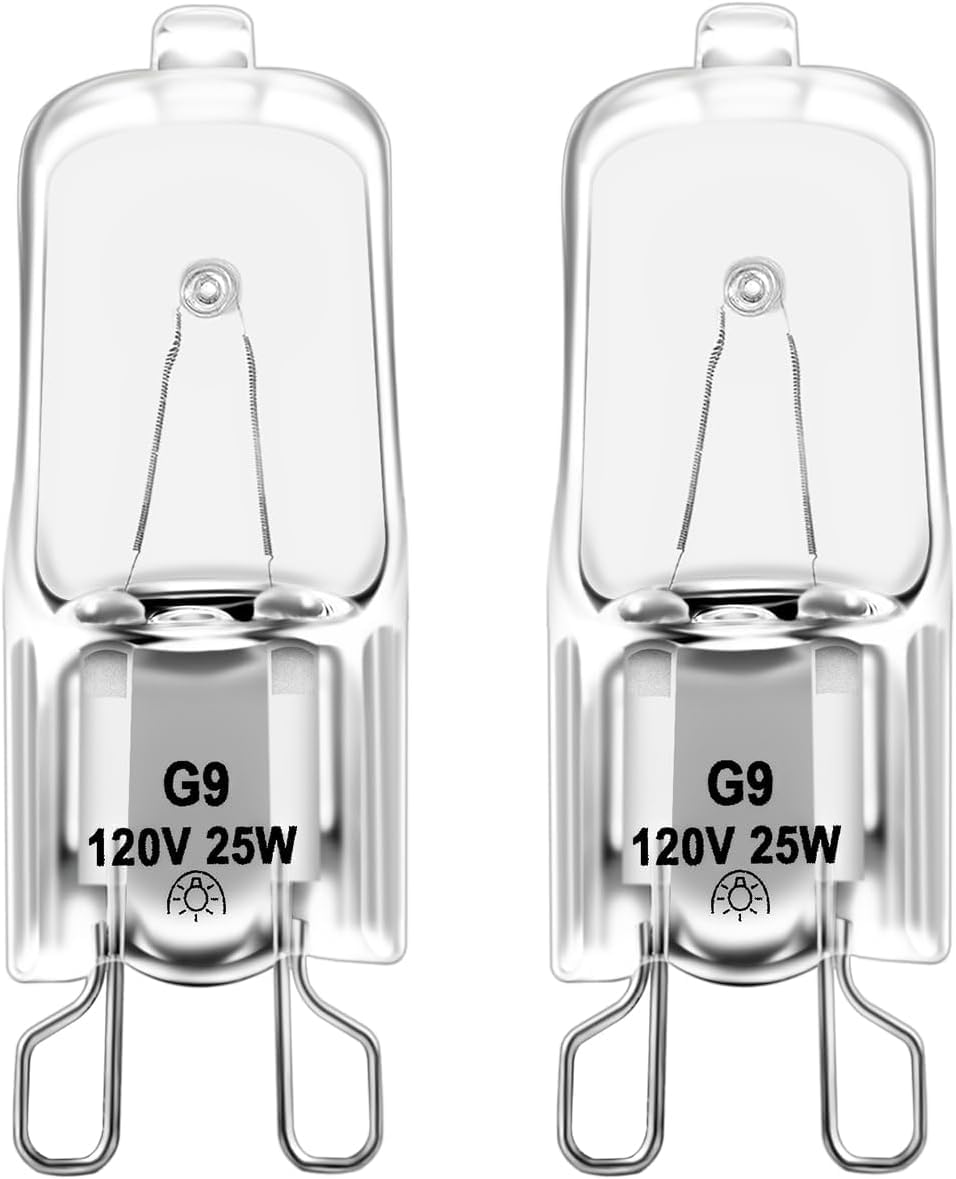 W10709921 Microwave Light Bulbs G9 led bulb 120V 25W Halogen Light Bulb Fit for K-itchenaid Jenn-air Whirlpool Ma-ytag Replace for AH2338904 1464853