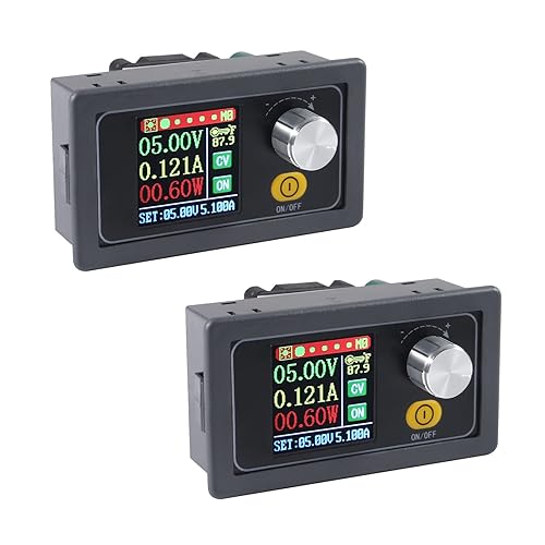 2PCS Buck Boost Converter Adjustable Voltage Regulator DC 6V-36V to DC 0.6V-36V, Step Up Down Power Supply, Constant Current Reverse Protection Module