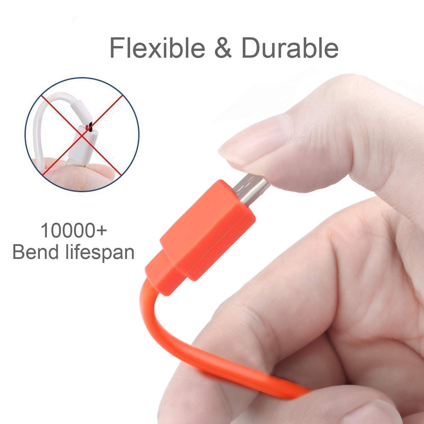 Replacement Flat Micro USB Charging Cable Charger Cord Compatible with JBL Wireless Speaker