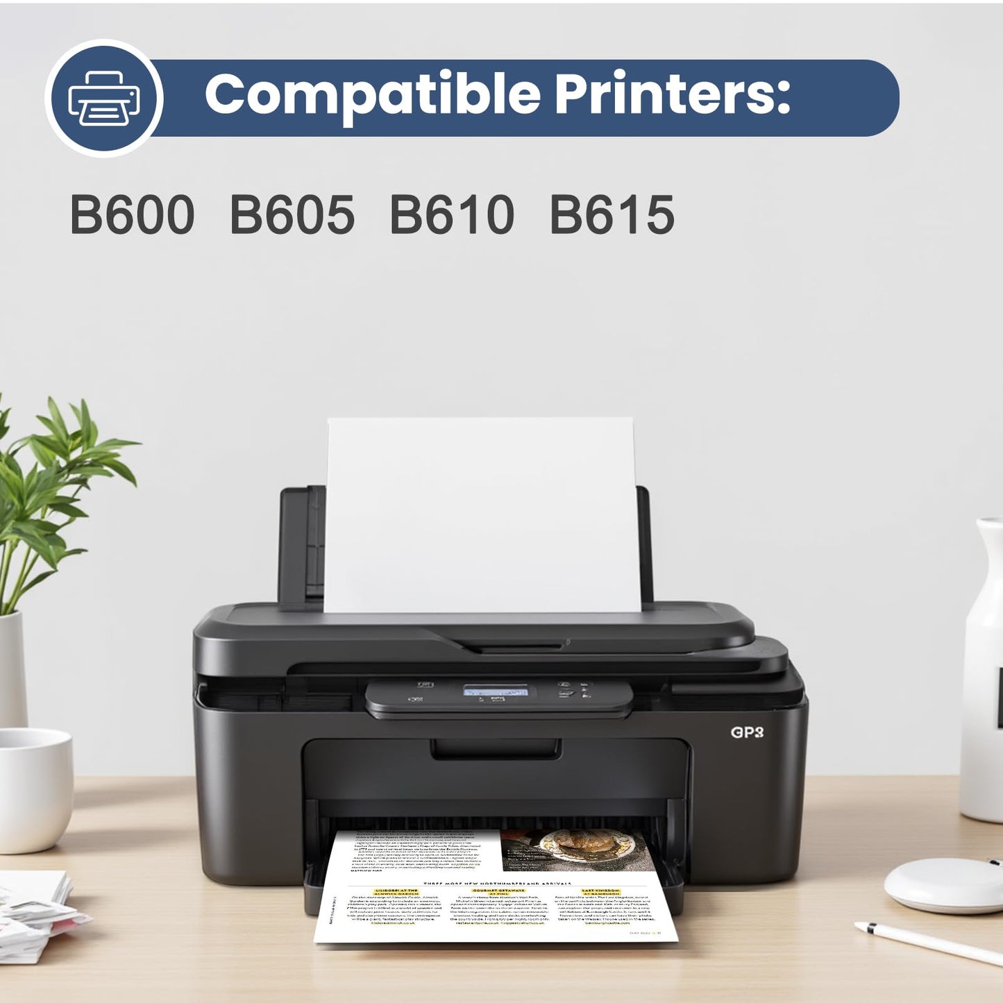 Versalink B600 B605 B610 B615 Toner Cartridge 106R03942 Compatible for Xerox B600 B605 B610 B615 Printers (25,900 Pages, Black)