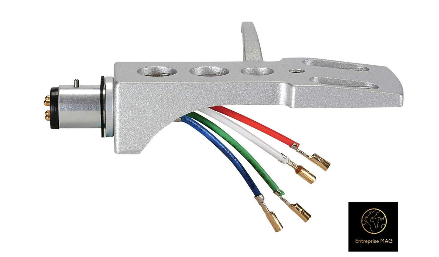 Parts Express A-T Style Phono Headshell with Lead Wires & Gold Plated Contacts