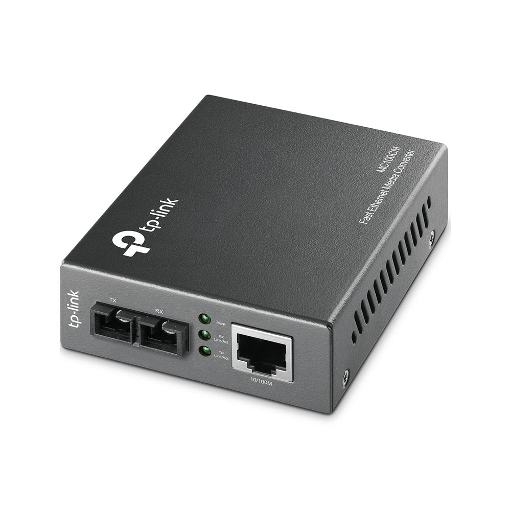 TP-Link Fast Ethernet Media Converter, Up to 100Mbps RJ45 to 100M Multi-Mode SC Fiber (MC100CM) (Renewed)