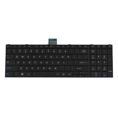New Laptop Keyboard Replacement for Toshiba Satellite Fit P/N A000238320 MP-11B93US-920A AEBD5U00030 MP-11B93US920A, US Layout Black Color