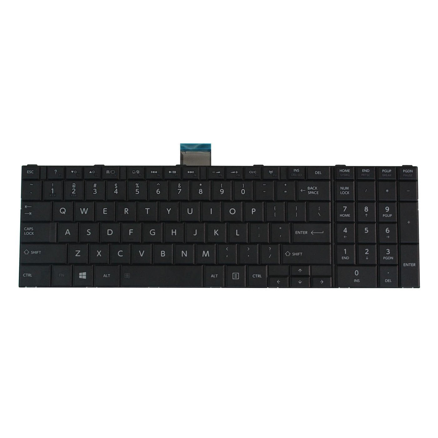 New Laptop Keyboard Replacement for Toshiba Satellite Fit P/N A000238320 MP-11B93US-920A AEBD5U00030 MP-11B93US920A, US Layout Black Color