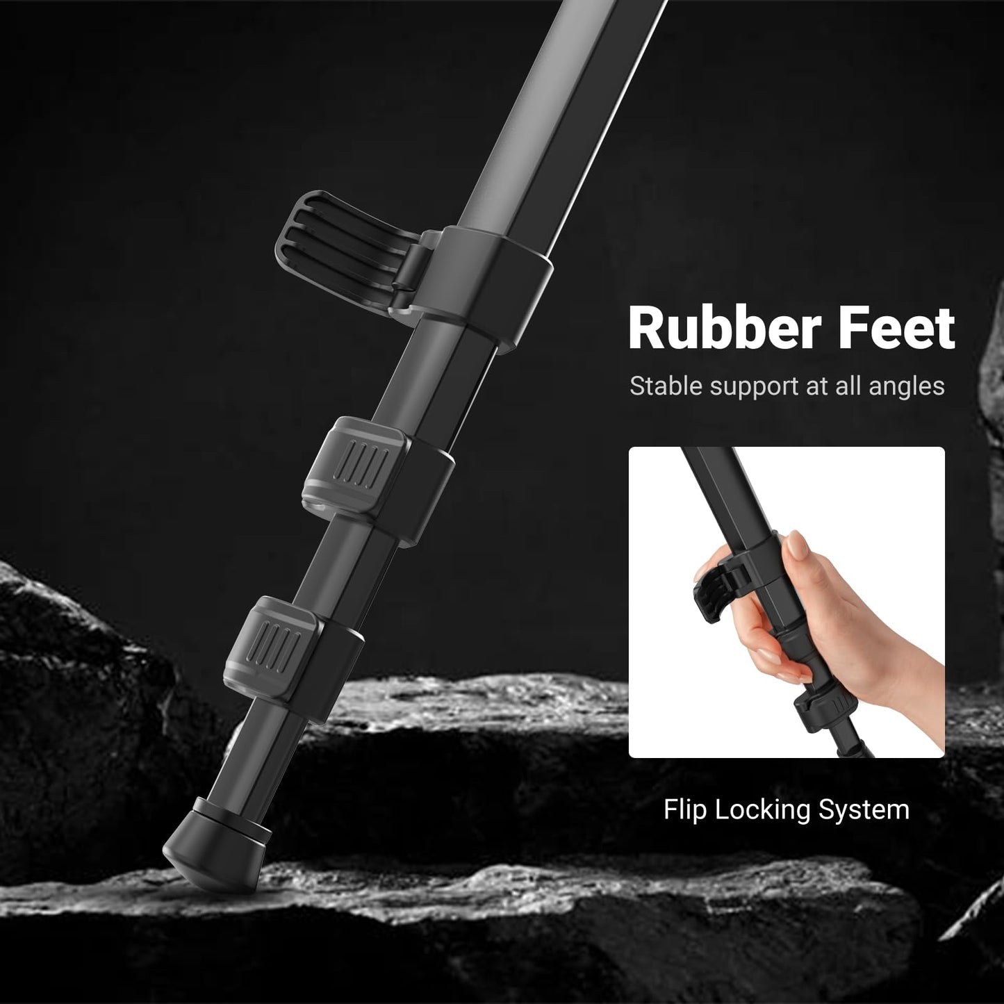 NEEWER Basics 66.5"/169 cm Travel Tripod for Camera, Lightweight Portable DSLR Stand with Ball Head, Arca Type QR Plate, Cell Phone Holder Compatible