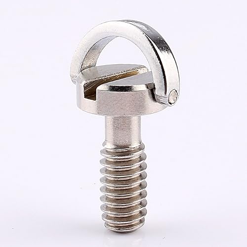 Yosoo D Shaft D-Ring Thumb Screw Adapter 1/4''-20 Thead for Camera Tripod QR Quick Release Plate