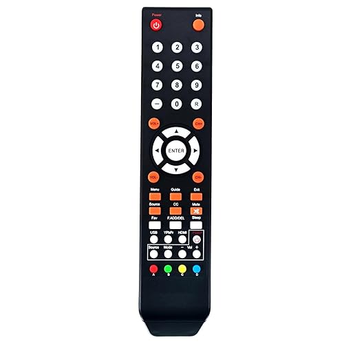 Replace Remote fit for Sceptre TV 4K Ultra LED LCD HDTV C550CV-UMR C650CV-UMR C658CV-UMR E165BV-SS E168BV-SS E168WV-SS U435CV-UMR U500CV-UMR