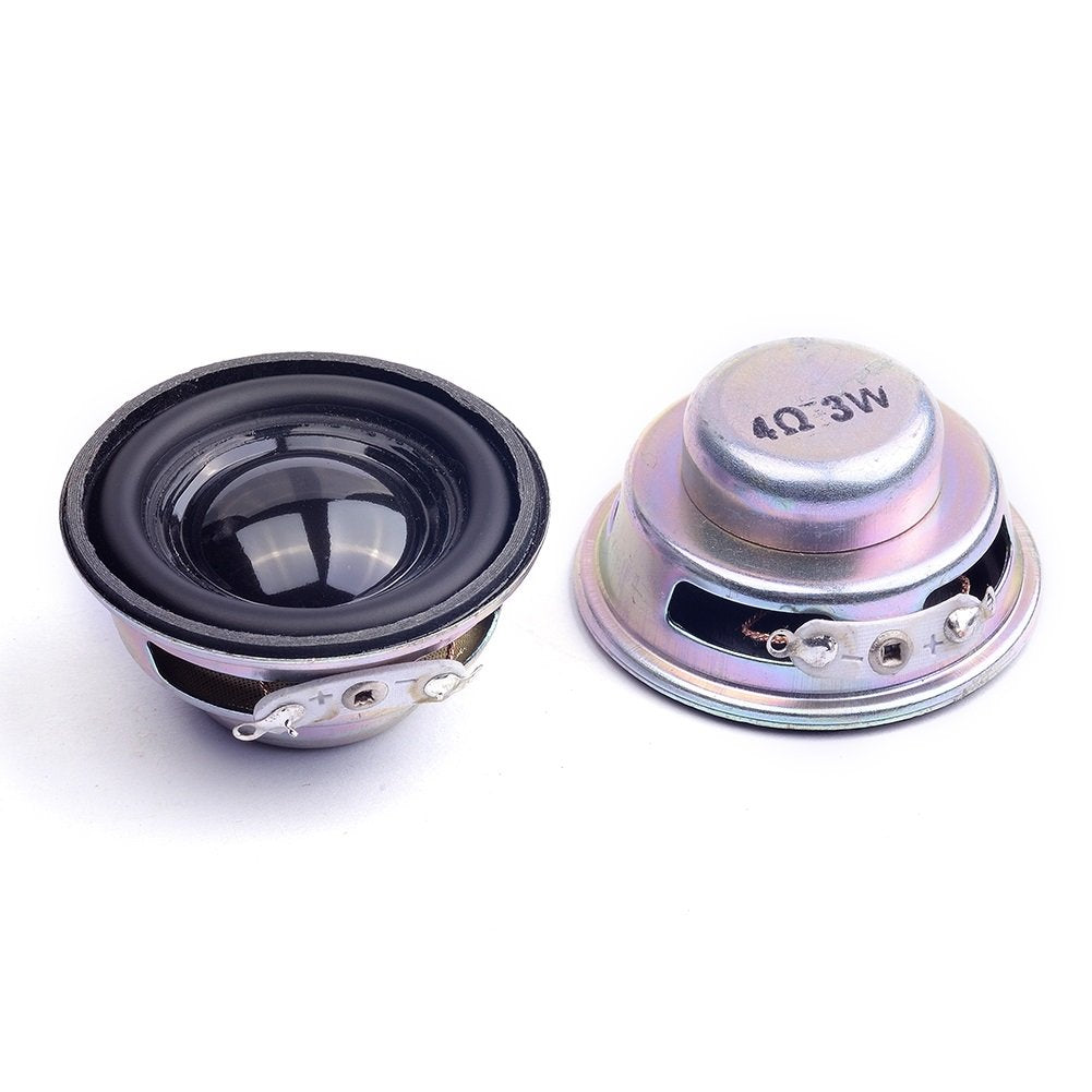 Cylewet 2Pcs Diameter 4cm 4ohm 3W Loudspeaker Audio Speaker Stereo Woofer for Arduino (Pack of 2) CYT1026