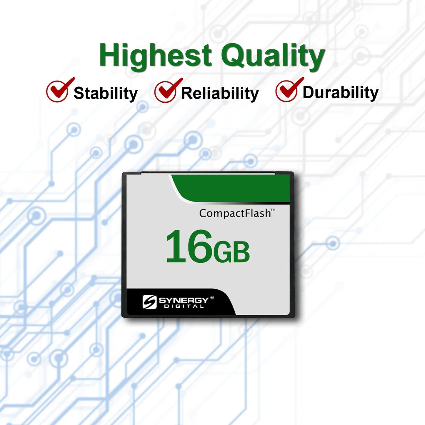 Digital Camera 16GB Compact Flash Memory Card, Compatible with Canon EOS 5D Digital Camera - 50MB/s