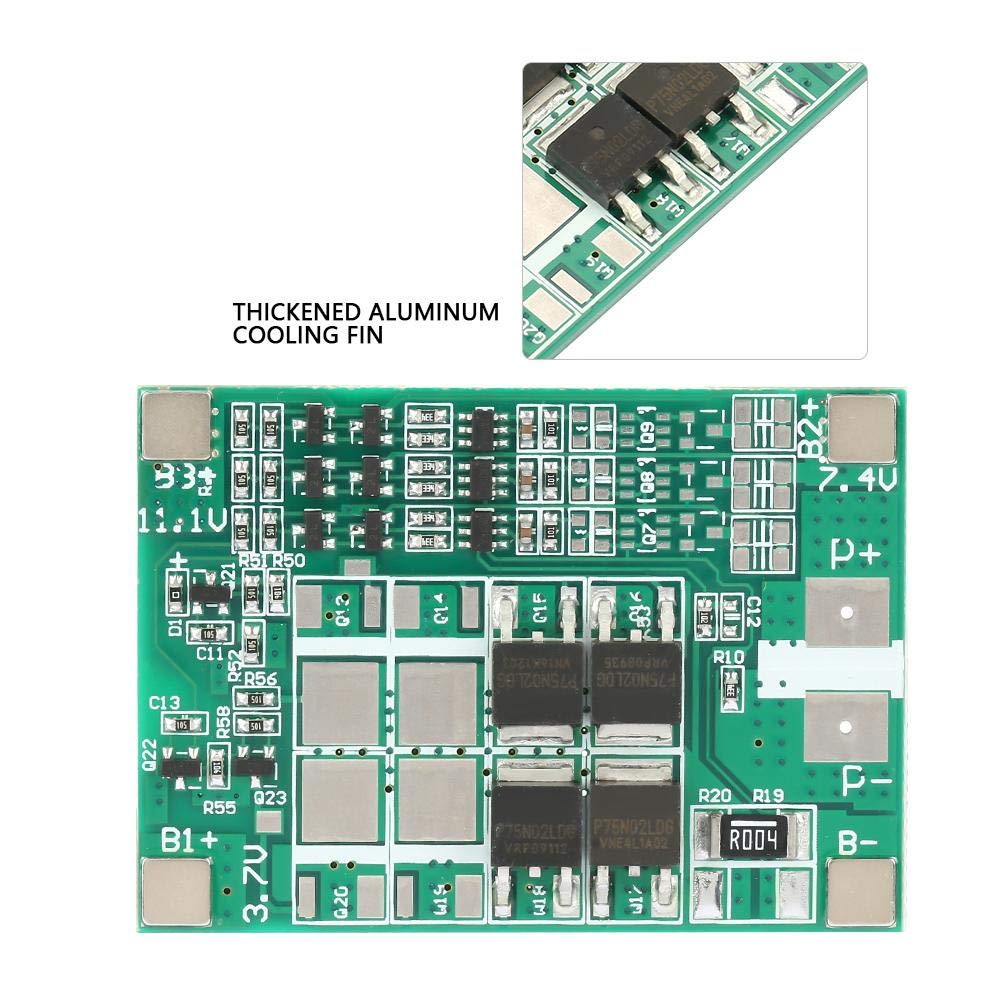 Lithium Battery Charger Board, Keenso 3S 12V 20A Lithium Battery Charging Board PCB Board Multiple