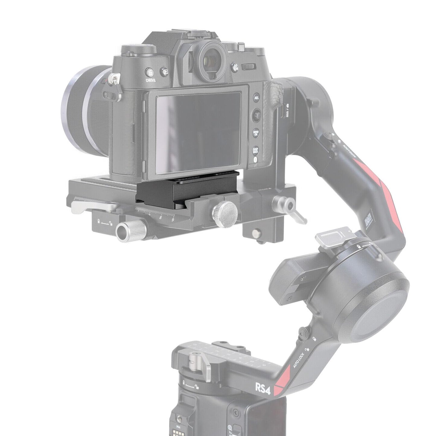 RS Upper Quick Release Baseplate QR Plate for DJI Ronin RS 2 RS3 RS 3 Pro RS 4 and RS 4 Pro RSC 2 Gimbal Stabilizer Compatible DSLR Camera Arca Swiss