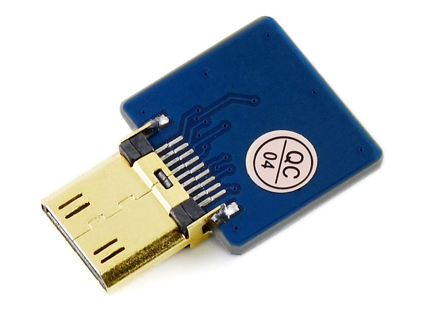 Waveshare Mini HDMI Adapter for DIY HDMI Cable, Horizontal/Straight Connector