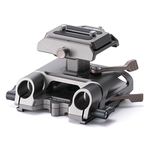 Tilta Arca Height Adjustable 15mm LWS Baseplate - Titanium Gray | Compatible with DJI ARCA Plates & 15mm Rods | Adjustable Height for LWS 85mm