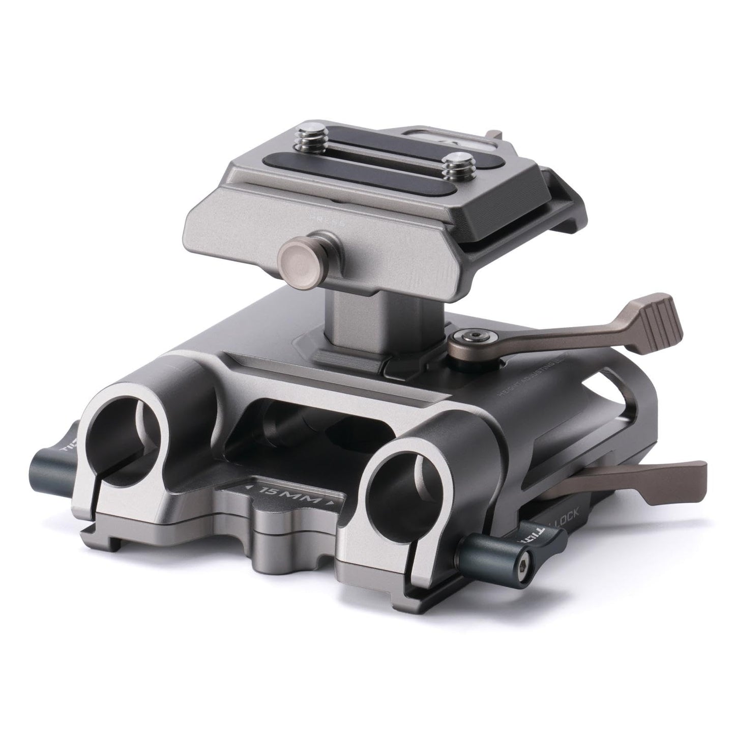 Tilta Arca Height Adjustable 15mm LWS Baseplate - Titanium Gray | Compatible with DJI ARCA Plates & 15mm Rods | Adjustable Height for LWS 85mm