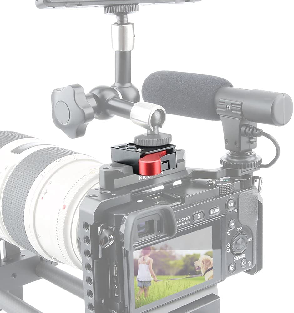 NICEYRIG NATO Lock Clamp with Quick Release NATO Rail 70mm for Video Monitor Microphone LED Light - 080