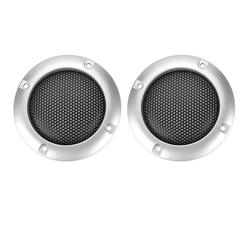 Bewinner 2 Inch Speaker Cover, Speaker Decorative Steel Mesh Circle Car Speaker Protective Mesh Cover Provide for Speakers Car Speakers