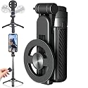CBDYWVR Magsafes Tripod Stand for iPhone,4 in 1 Multifunctional Magnetic Selfie Stick,360° Rotation Phone Tripod with Wireless Remote for iPhone