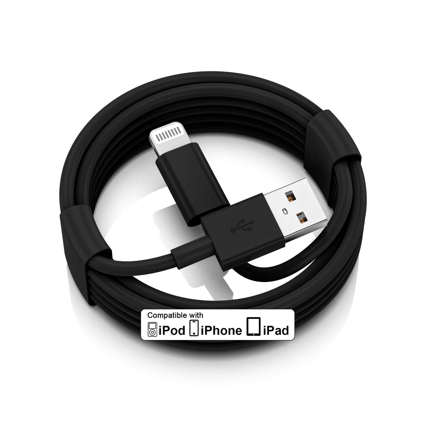 iPhone Car Charger Cord, USB to Lightning Cable for CarPlay, 3FT Black