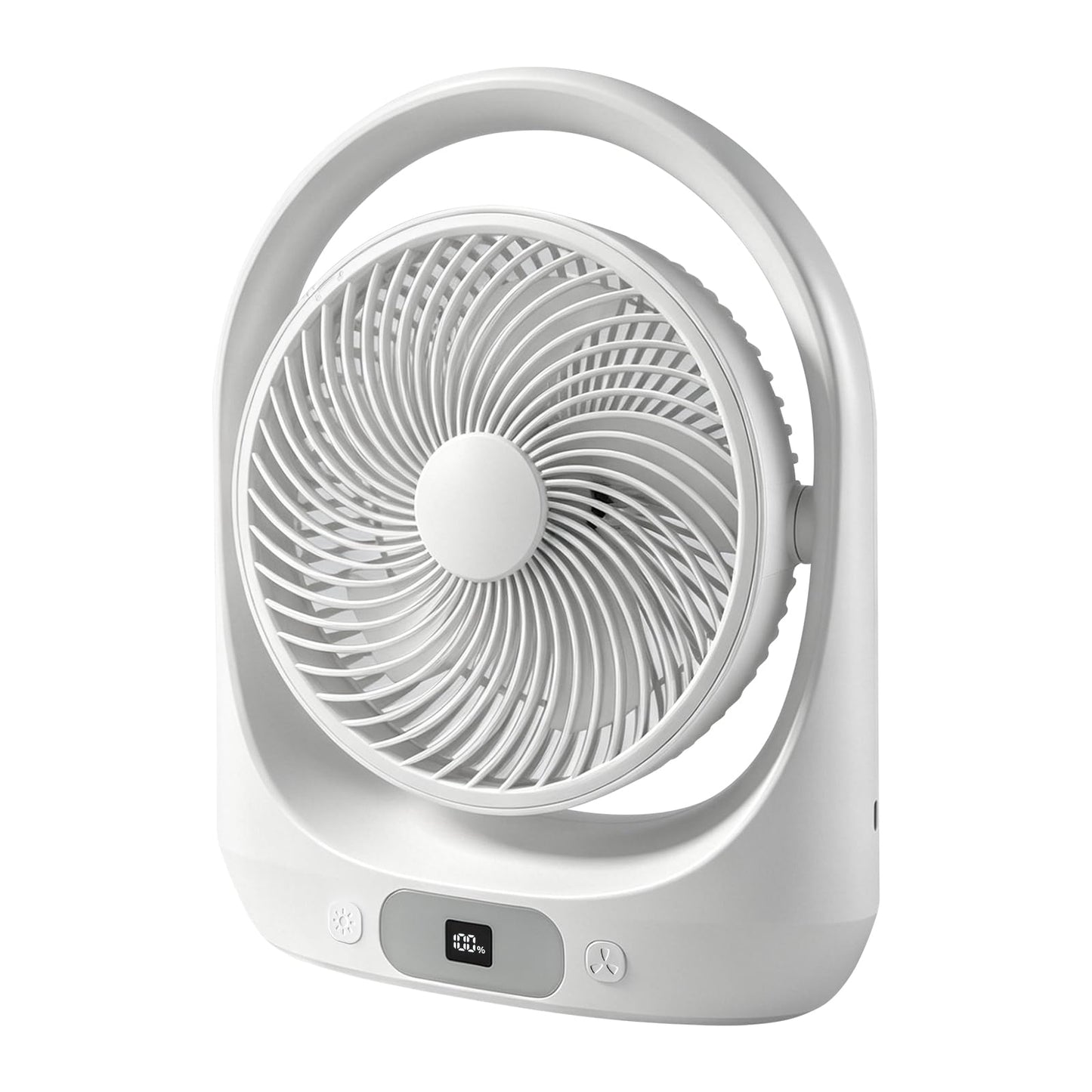 Sderx Desk Fan, 10000mAh Rechargeable Battery Fan, 20H Runtime