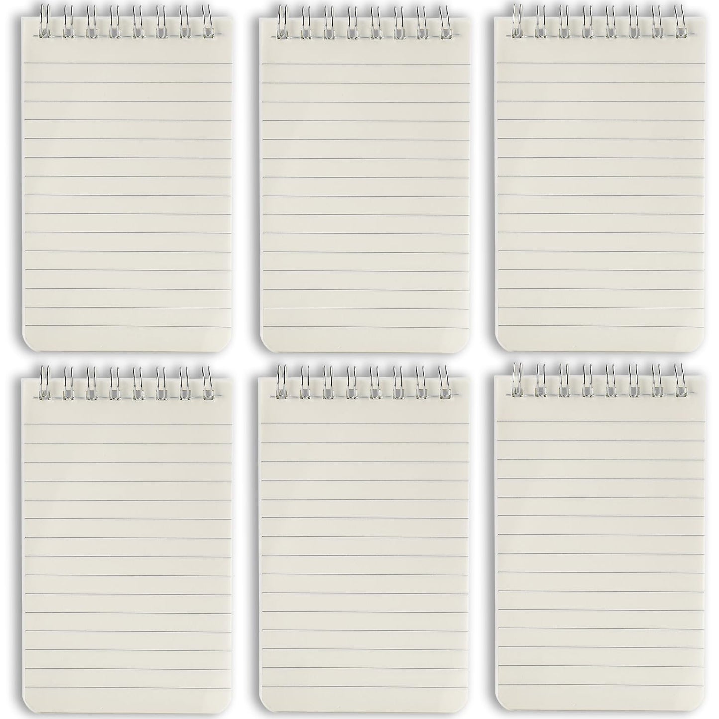 Pocket Notebook Mini Notepad Small Spiral Notebooks 3X5Inch(6-lucency)