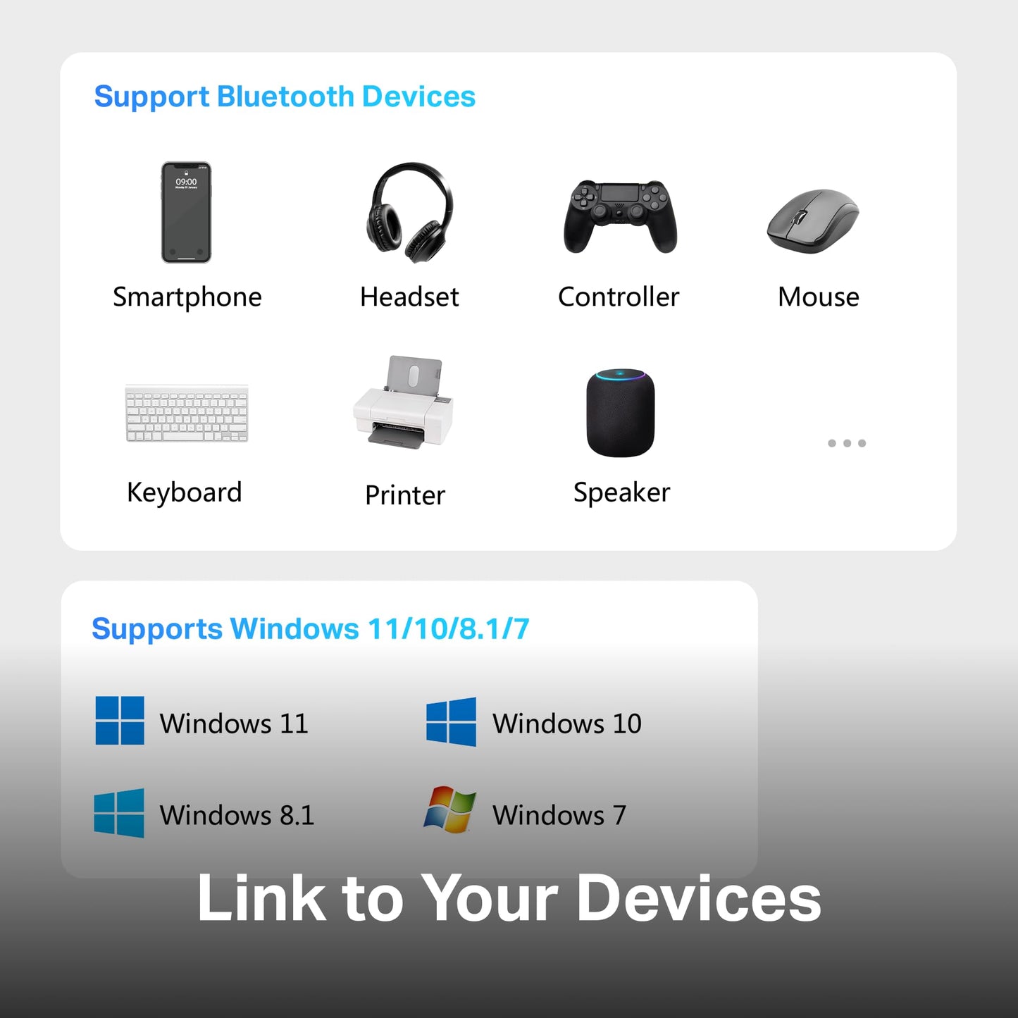 TP-Link USB Bluetooth 6.0 Adapter for PC, UB600 Nano Bluetooth Dongle, Wireless Receiver & Transmitter, Supports Windows 11/10/8.1/7, Compact Design