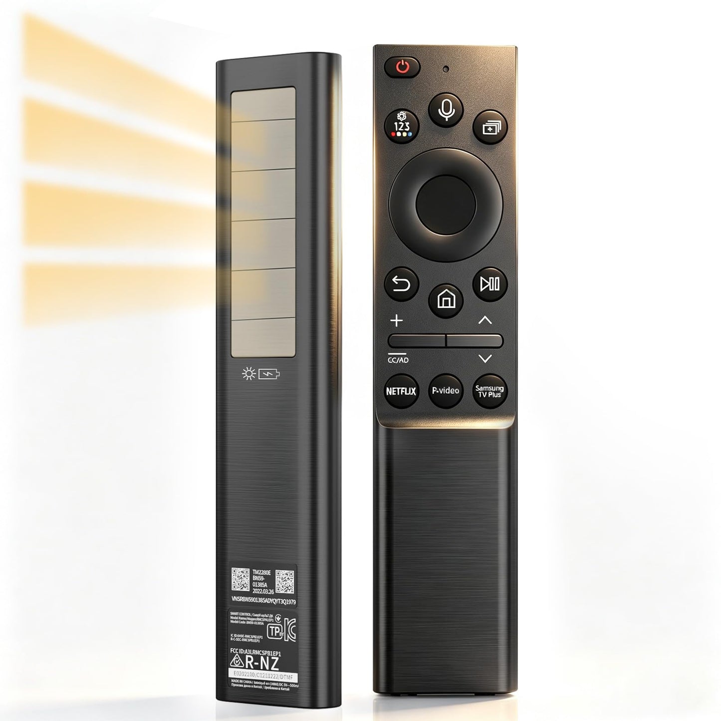 BN59-01357A BN59-01357F Solar Frame TV Remote Control Replacement for Samsung 2019-2026 Neo QLED Smart 4K Ultra HD TV with Voice & Rechargeable Solar
