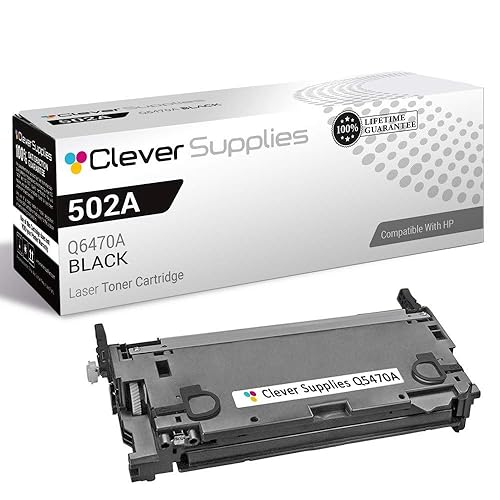 CS Replacement Toner Cartridge Compatible with HP 3505n Q6470A Black 502A Color 3600 3600N 3600DN 3800 3800N 3800DN 3800DTN CP3505 CP3505N CP3505DN