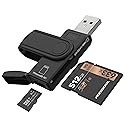 Micro SD Card Reader & 64GB USB Flash Drive 2 in 1 - USB 3.0 Memory Card Reader Adapter Supports SD/Micro SD/MMC/SDXC/SDHC/Micro SDHC Card, Portable U